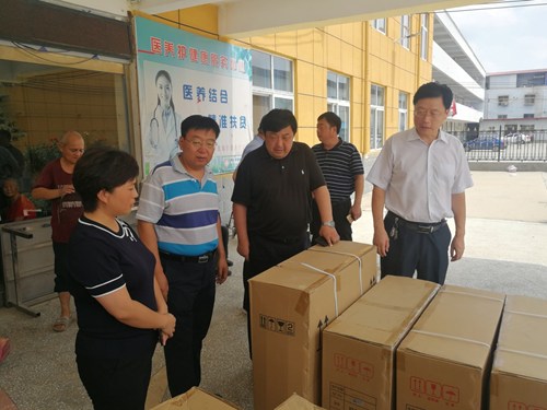 图为:捐赠辅助器具抵达商水县练集镇医养护健康服务中心 图为:捐赠辅助器具抵达商水县练集镇医养护健康服务中心