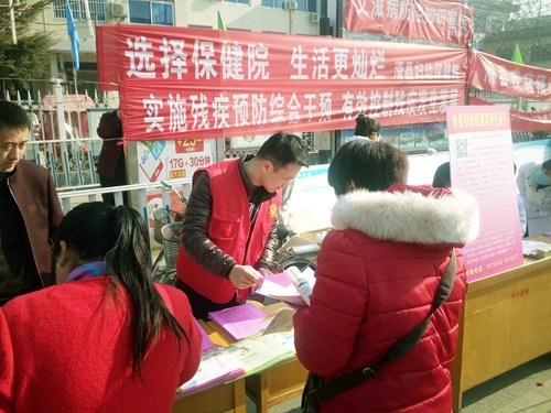 图为道口古会宣传现场 图为道口古会宣传现场
