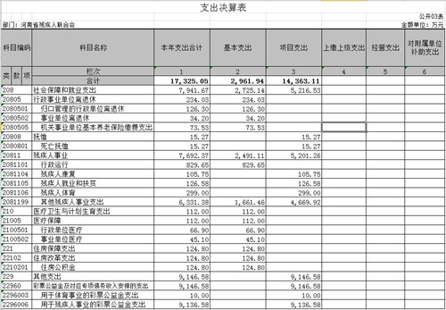 图为3 支出决算表 图为3 支出决算表