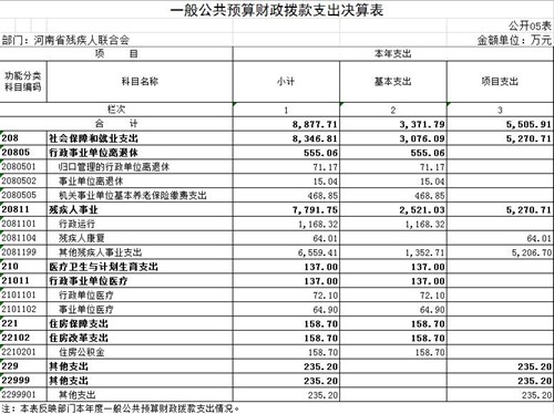 图为一般公共预算财政拨款支出决算表(05表) 图为一般公共预算财政拨款支出决算表(05表)