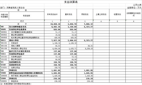 图为支出决算表(03表) 图为支出决算表(03表)