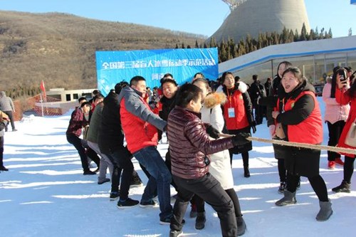 图为全国盲人冰学运动季活动 图为全国盲人冰学运动季活动