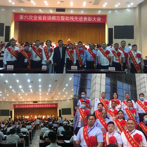图为第六次全省自强模范暨助残先进表彰大会现场